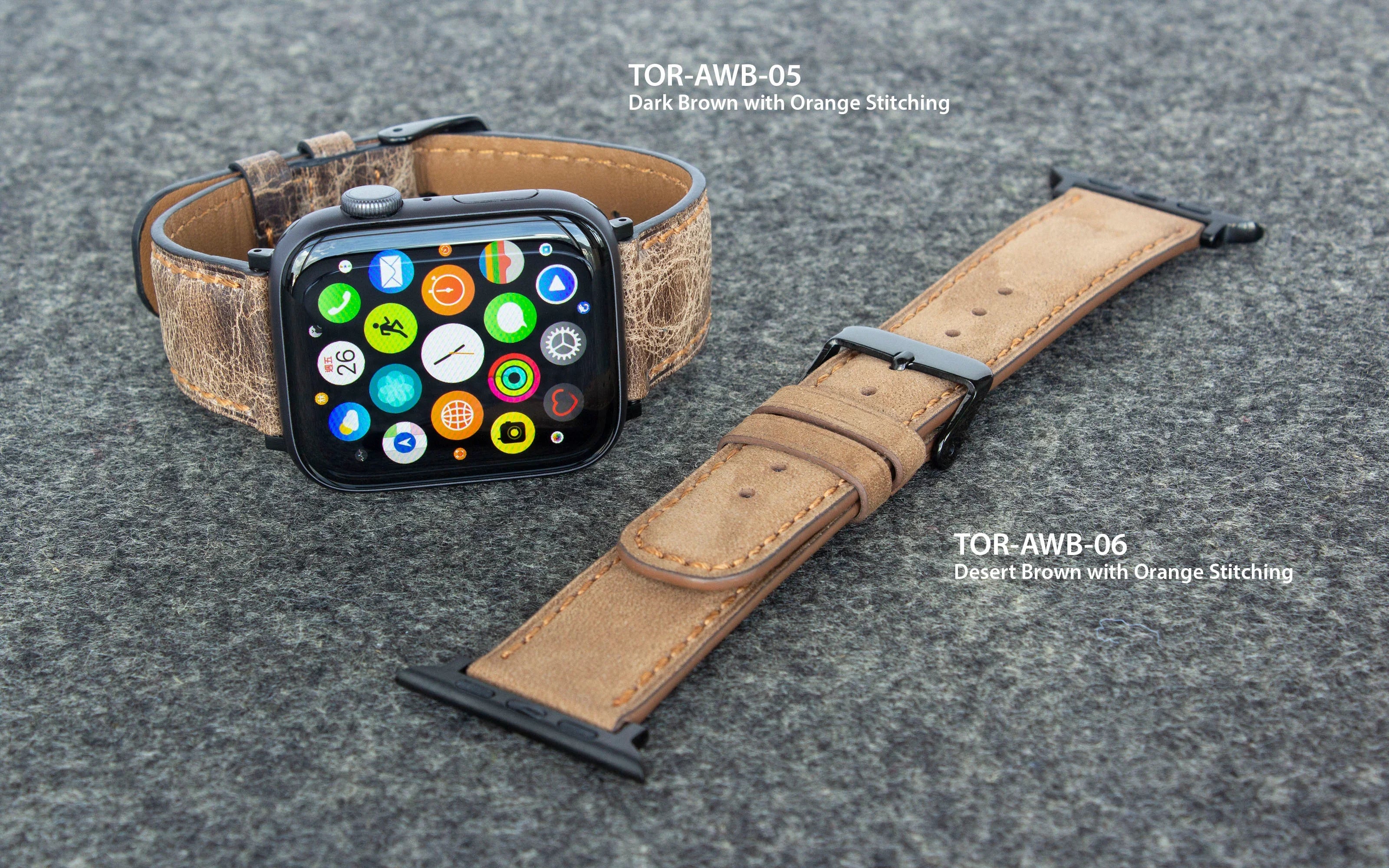 Torrii Watch 49/46/45/44 Mm - Dark Brown Leather - Tashqila Torrii Watch 49/46/45/44 Mm - Dark Brown Leather - Tashqila